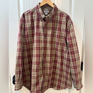 Carhartt Plaid Button Down Shirt Men’s 2X